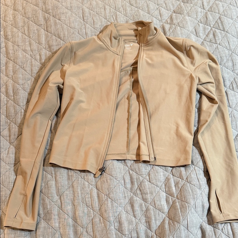 Old Navy Women's Beige Bomber Jacket